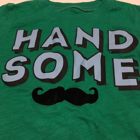 Carter's LS Tshirt Handsome Mustache 3T - Picture 6 of 8